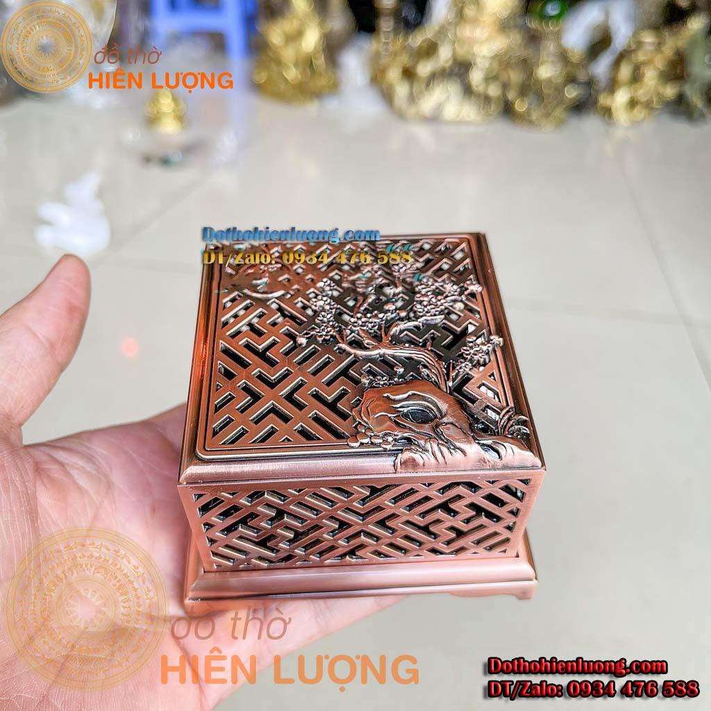 Hộp Xông Trầm Bằng Đồng Phong Thủy - Quà Tặng Đẹp Và Tinh Tế