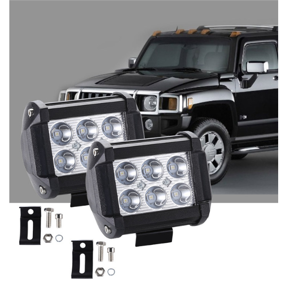 Đèn Led 18w 6000k Ánh Sáng Trắng Cho Xe Ô Tô