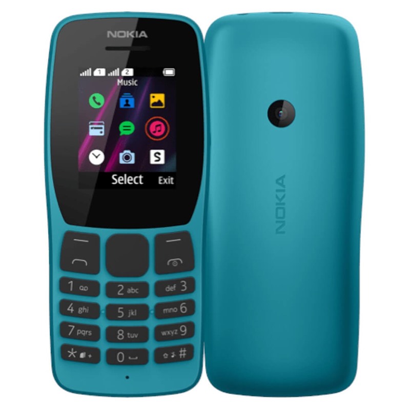 Nokia 110 Dual Sim (2019) - Xanh - Hàng chính hãng