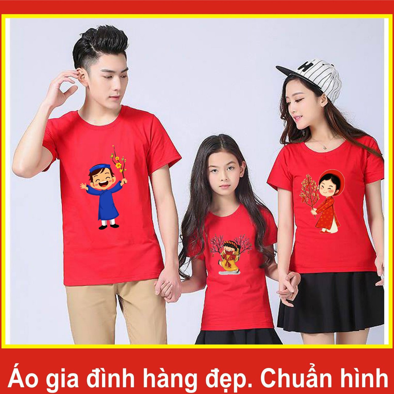 Áo thun gia đình sum vầy ngày tết