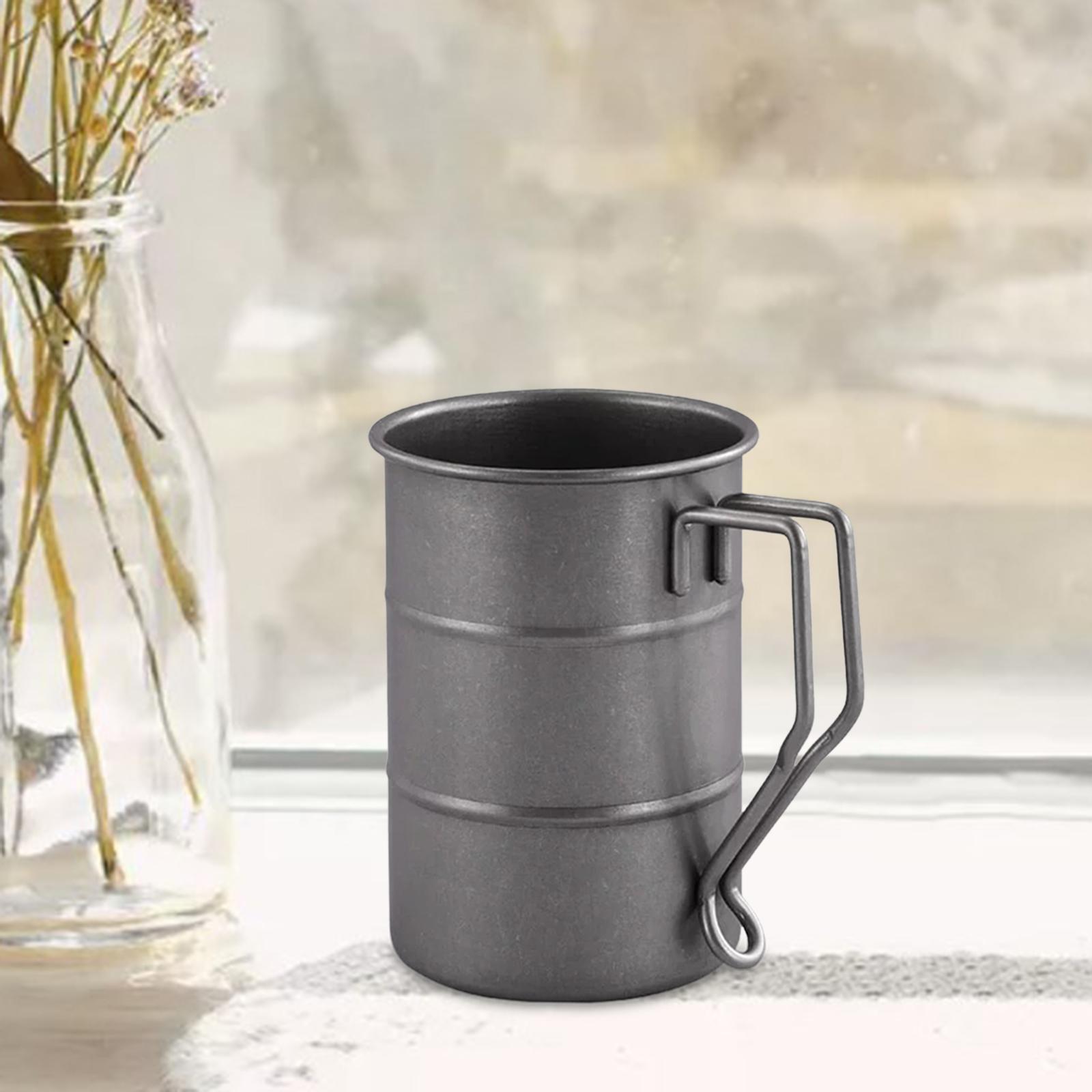 Coffee Mugs Tea Mugs Drinkware Reusable Portable 350ml Drinking Cup Camping Cup for Outdoor Home Office Hiking Picnic Fishing