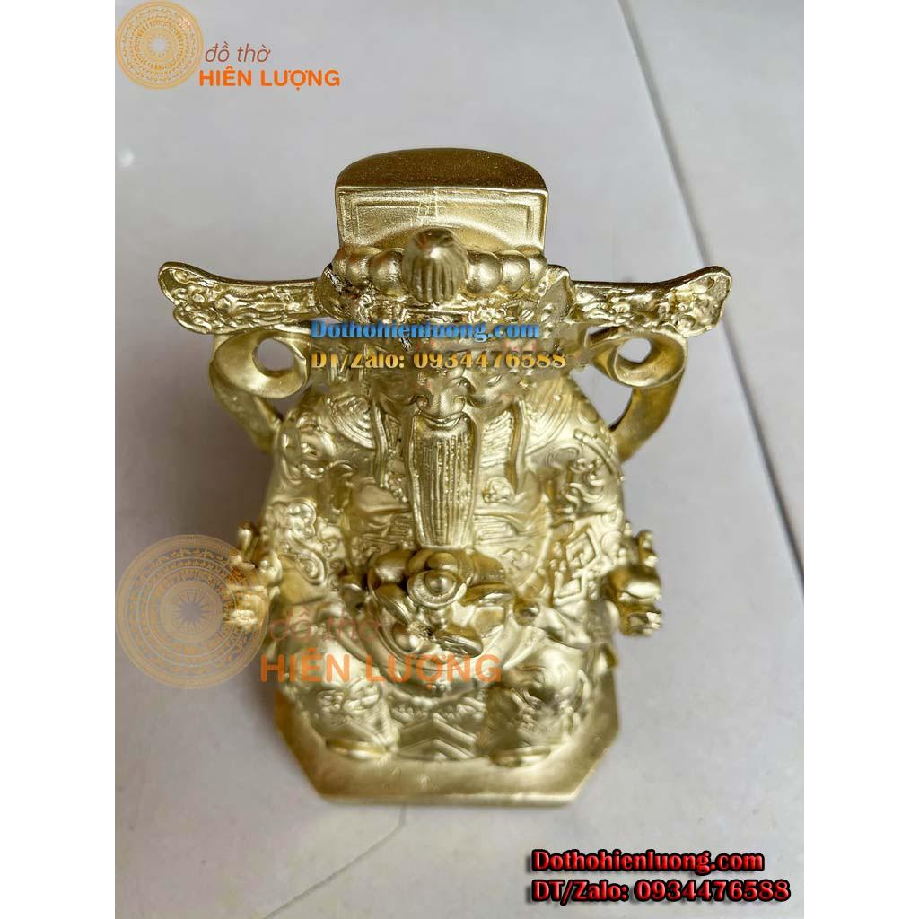 Tượng Ông Phát - Thần Tài Lộc Bằng Đồng Vàng Nguyên Chất Cao 20cm Đẹp Tinh Xảo
