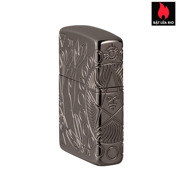 Bật Lửa Zippo 49689 – Zippo Wicca Design Armor Black Ice