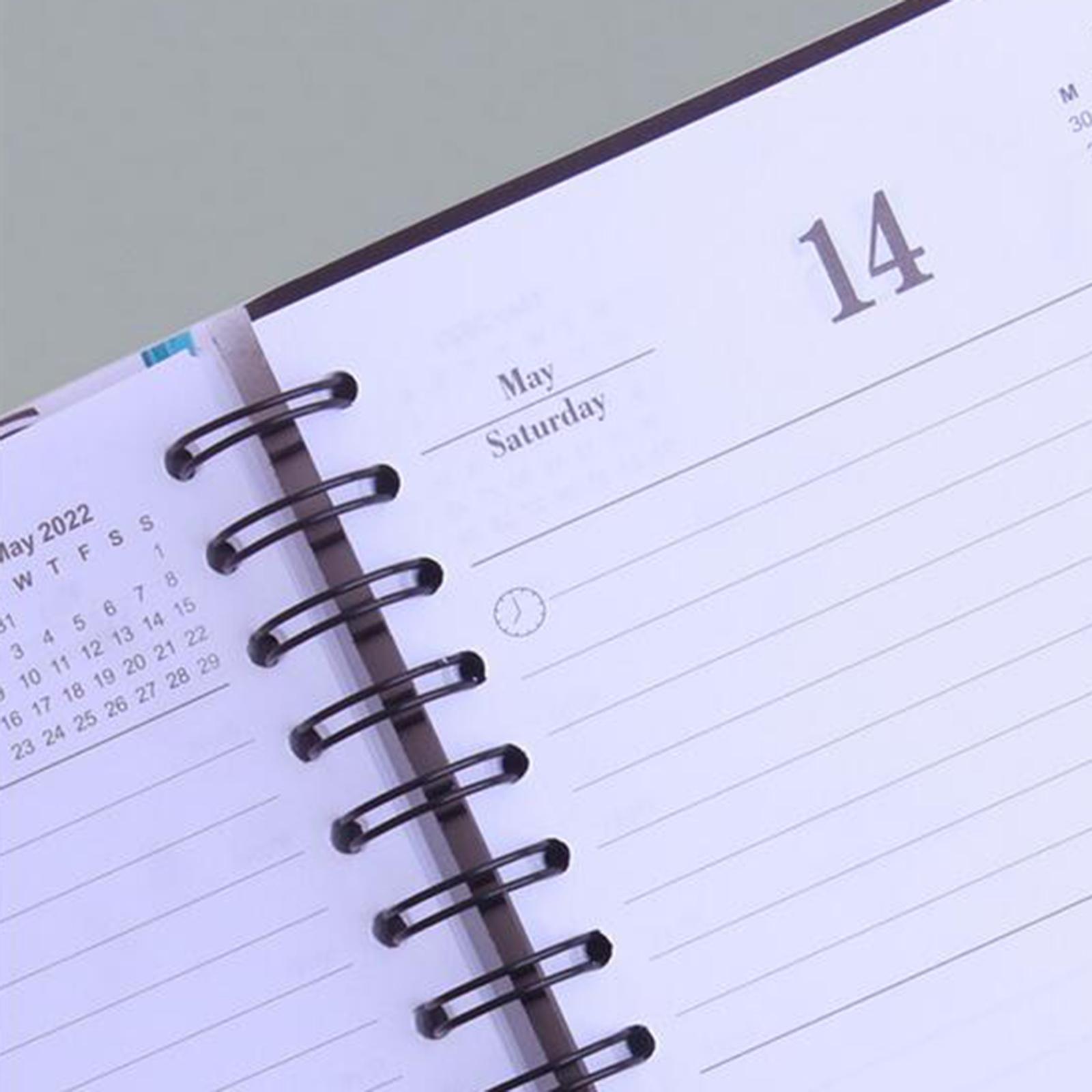 2022 Notebook A5 Notepad Writing Pads Daily Monthly Yearly Agenda Diary for School Supplies
