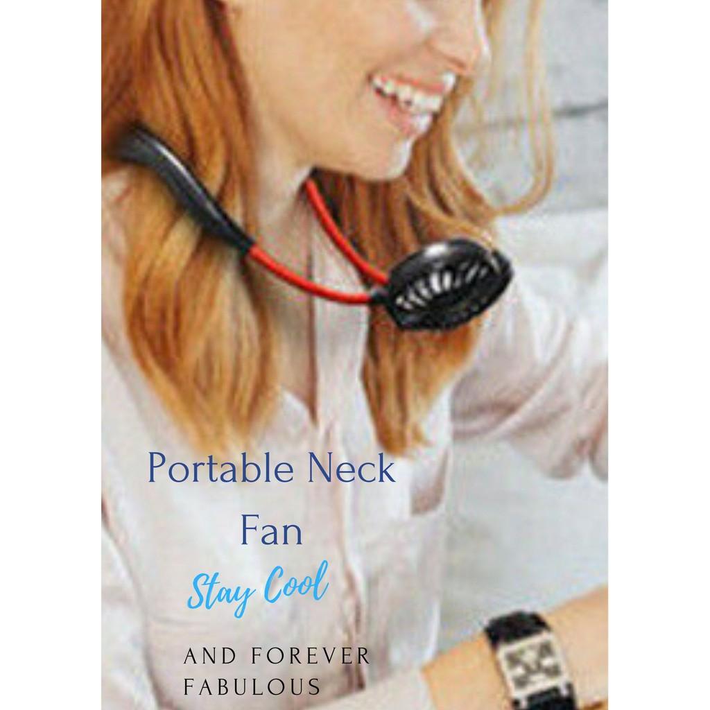 Quạt cầm tay USB mini đeo cổ dành cho người lười hoặc tập GYM