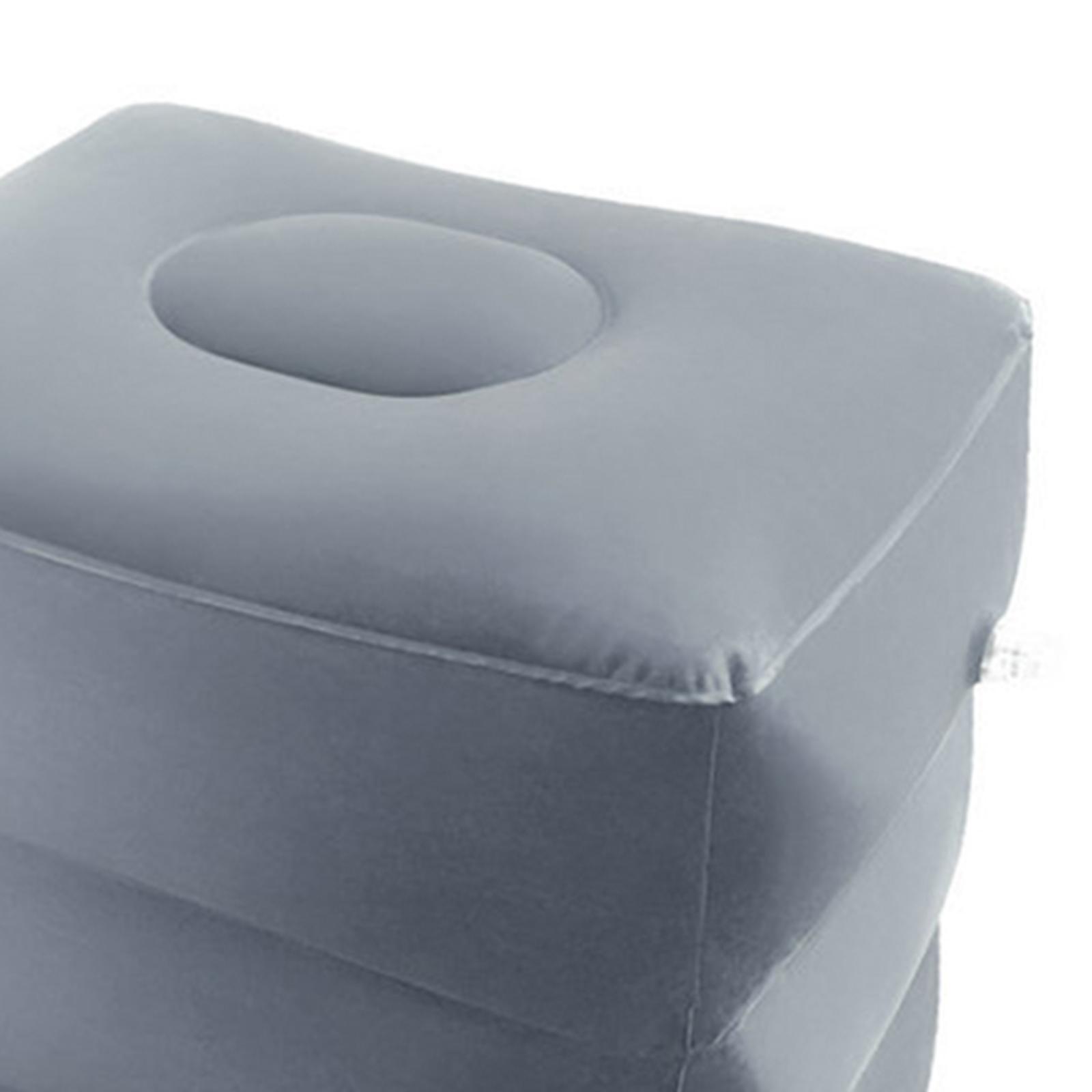 Inflatable Leg Foot Rest Foot Rest Pillow for Travel Accessory Flights Gray