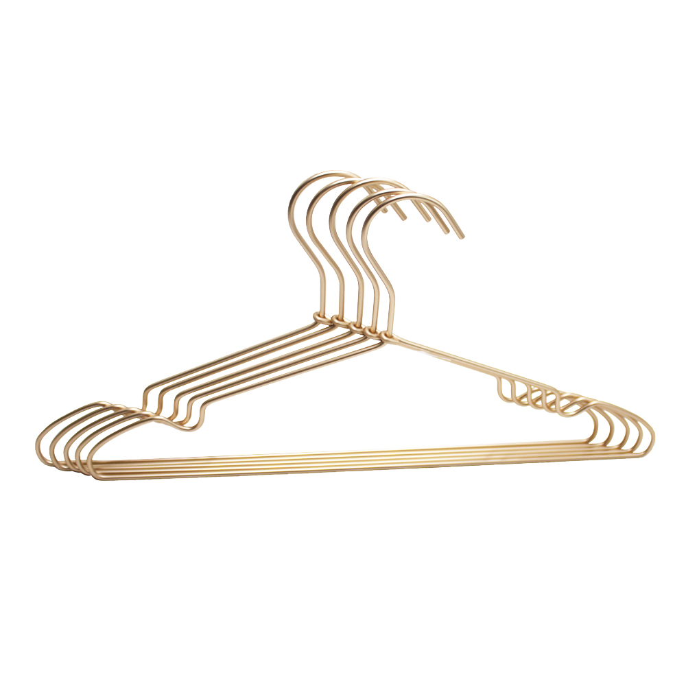 Bộ 5 móc áo | JYSK Hagfors | Alu | màu đồng | 41x21x0.4cm