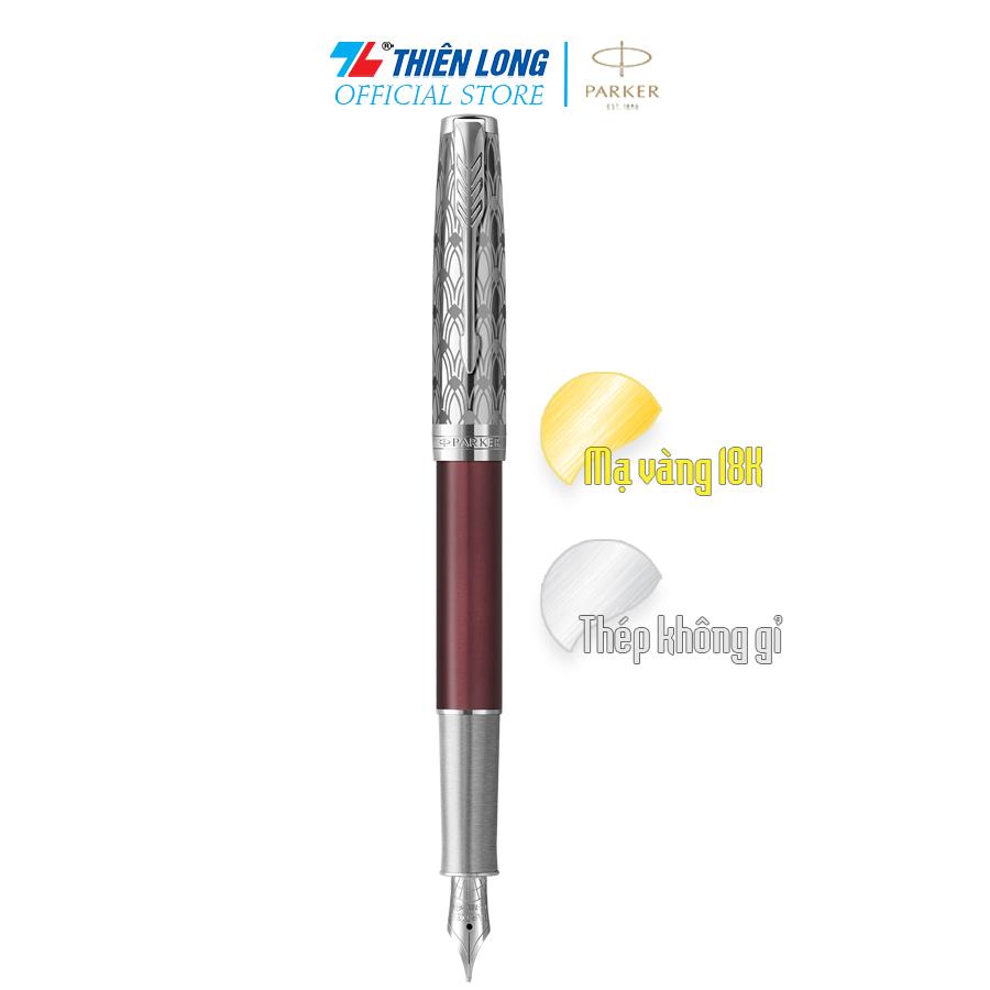 Bút bi cao cấp Parker SON Metal Red CT 18k GB-2119650 - Mạ vàng 18K