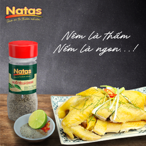 Muối Tiêu Lá Chanh Natas Hũ 65g-Muối Đa Năng