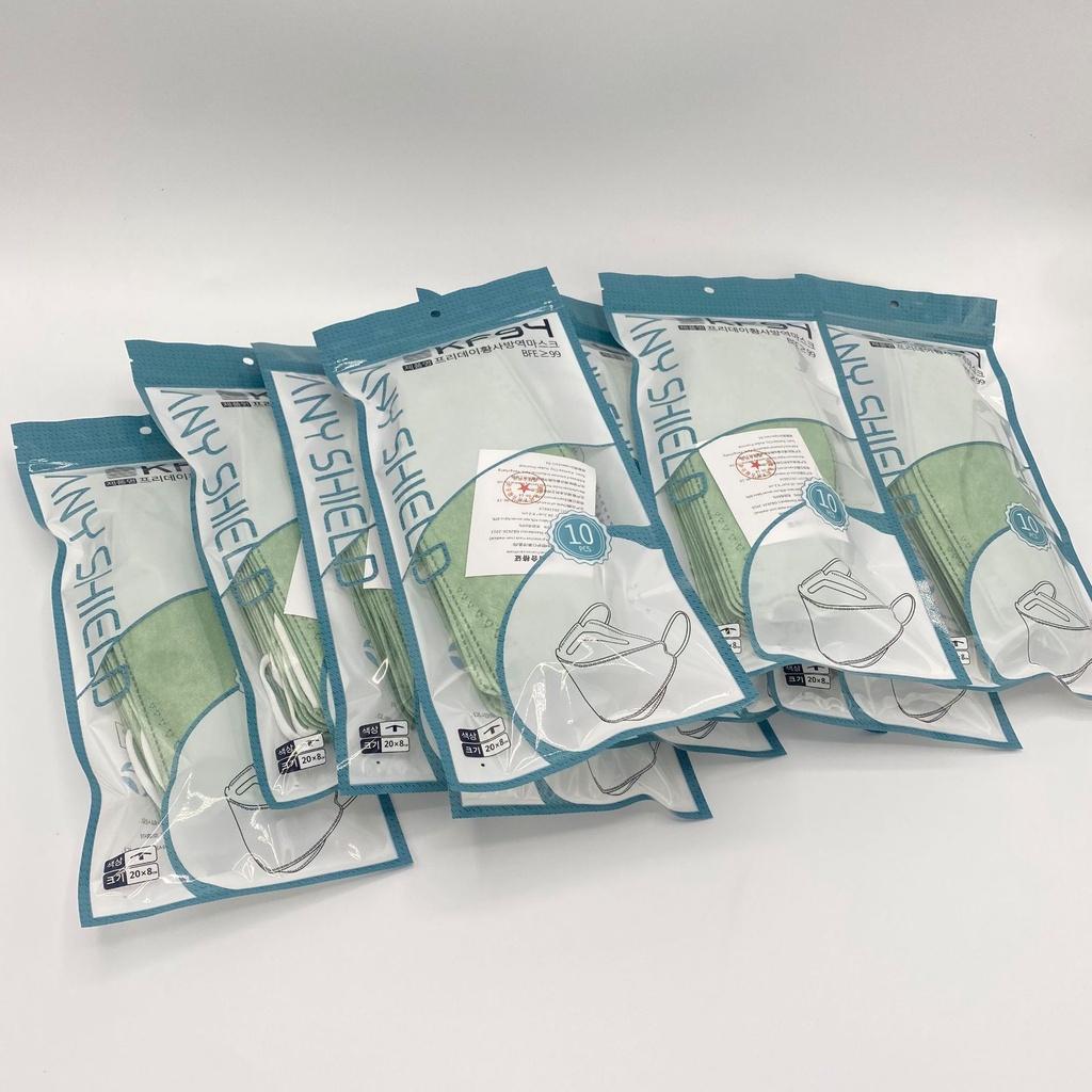 Khẩu Trang KF94 AnyShield kiểu dáng 4D Cao Cấp - Màu Pastel thời trang - Hàng xuất khẩu thị trường Hàn Quốc