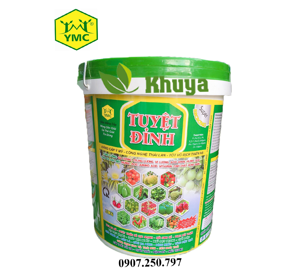 Phân bón xô Tuyệt Đỉnh Thái YMC AV14 loại 23kg Phát triển rễ - Xanh Dày lá - Ra hoa Đậu trái