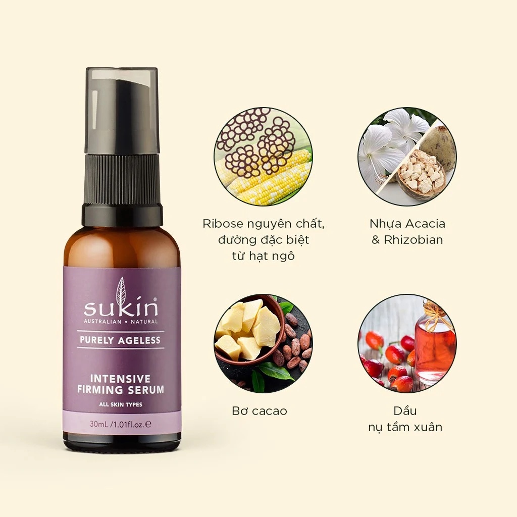 Tinh Chất Săn Chắc Da Ngăn Ngừa Lão Hóa Sukin Purely Ageless Intensive Firming Serum 30ml