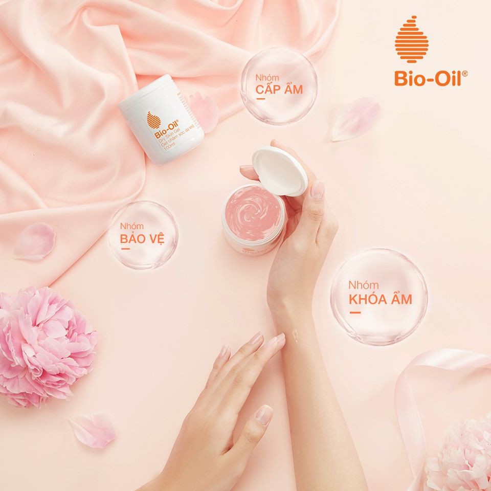 Gel dưỡng ẩm nuôi dưỡng làn da dành cho da khô Bio Oil Dry Skin Gel 200ml + tặng ngay 1 mặt nạ Dermal