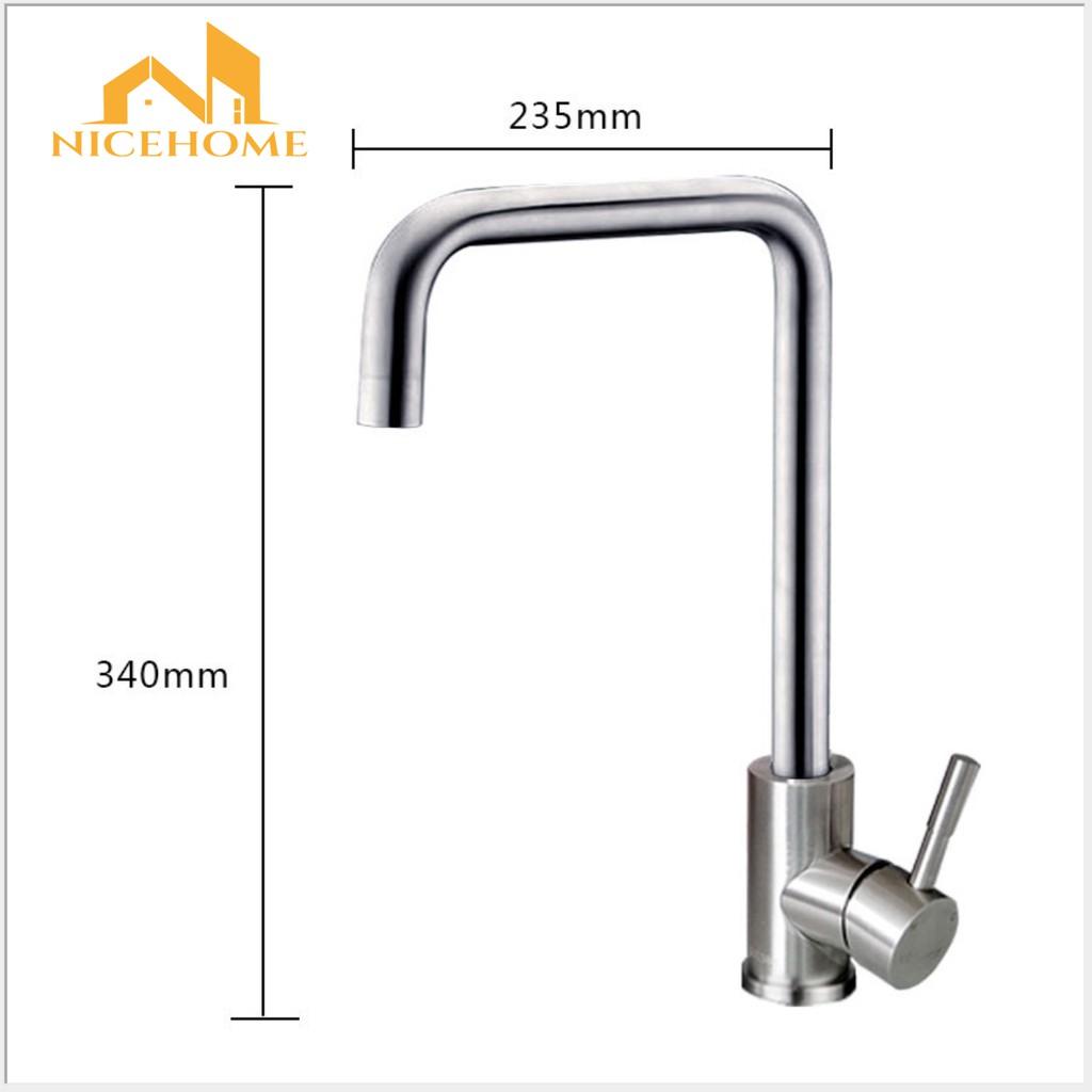 Vòi Nóng Lạnh Bồn Rửa Bát INOX 304