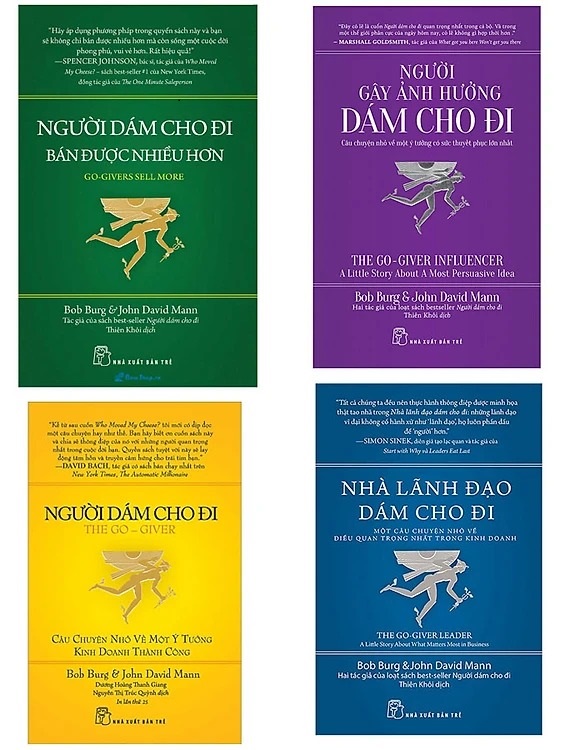 Combo 4 Cuốn Người Dám Cho Đi Nhà Lãnh Đạo Dám Cho Đi Người Dám Cho Đi - Bán Được Nhiều Hơn Người Gây Ảnh Hưởng Dám Cho Đi