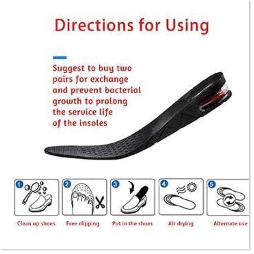 Miếng Lót Giày Tăng Chiều Cao Đệm Thoáng Khí Kit Air Free Cutting