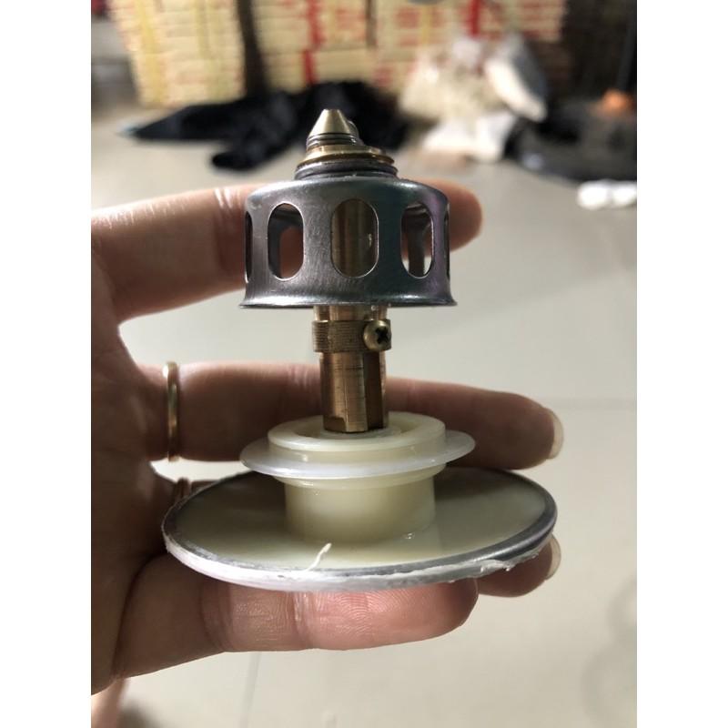 Xi phông thoát nước chậu rửa mặt thân nhựa đầu inox lõi đồng,inox