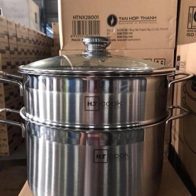 Bộ nồi xửng hấp inox HITECH 3 đáy 28cm