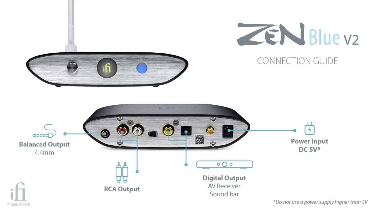 Bộ Giải Mã Dac/Amp iFi ZEN Blue V2 - Hàng Nhập Khẩu