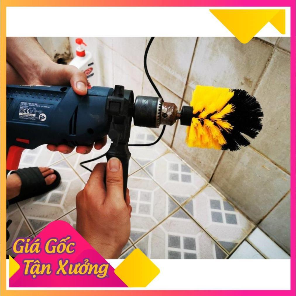 Bộ 3 Đầu Bàn Chải Lắp Máy Khoan Cầm Tay Vệ Sinh Nhà Cửa Siêu SẠch TP'S