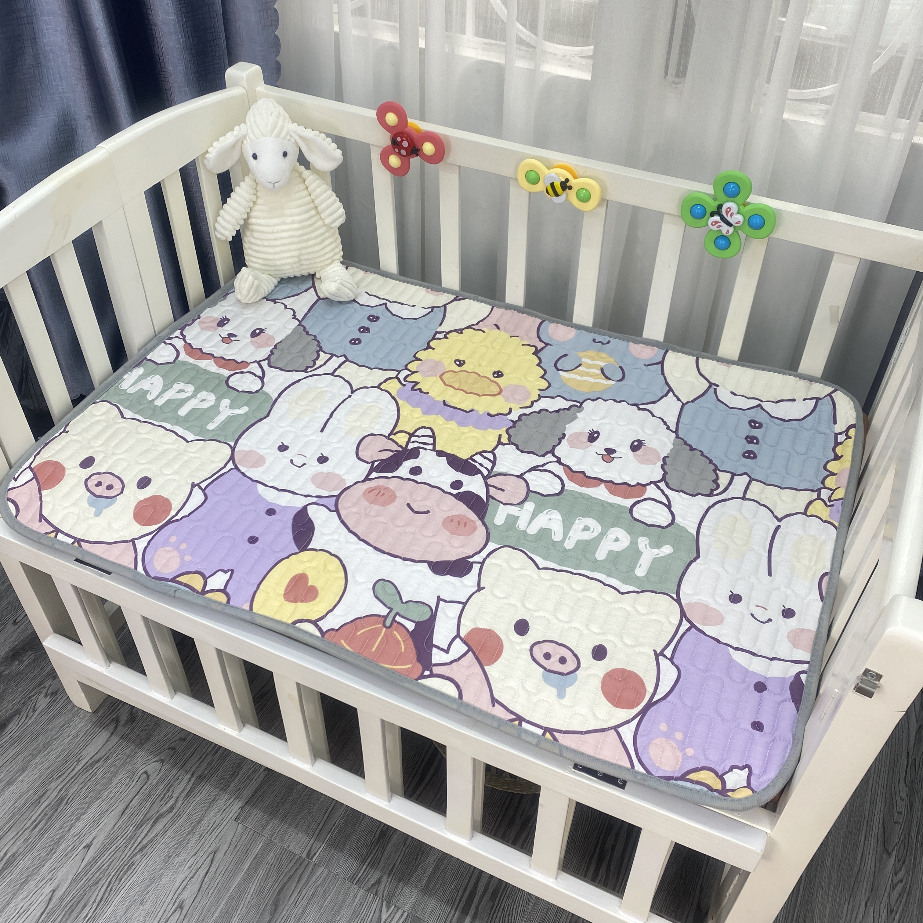 Tấm Lót Chống Thấm Cho Bé Sơ Sinh 5 Lớp Chần Bông Thấm Hút Nhanh An Toàn Tiện Lợi - 231