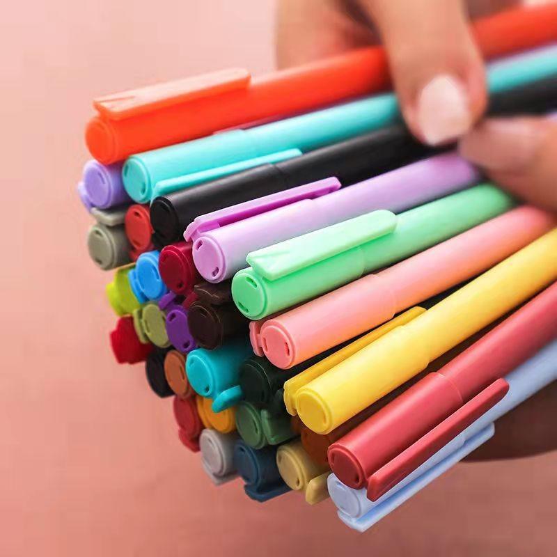 Set 5 bút mực Gel nhiều màu sắc phong cách Vintage