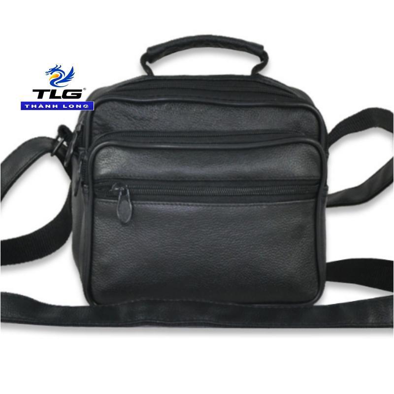 Túi đeo chéo cho nam da thật Thành Long TLG 208250 + 01 bút bi cao cấp TLG
