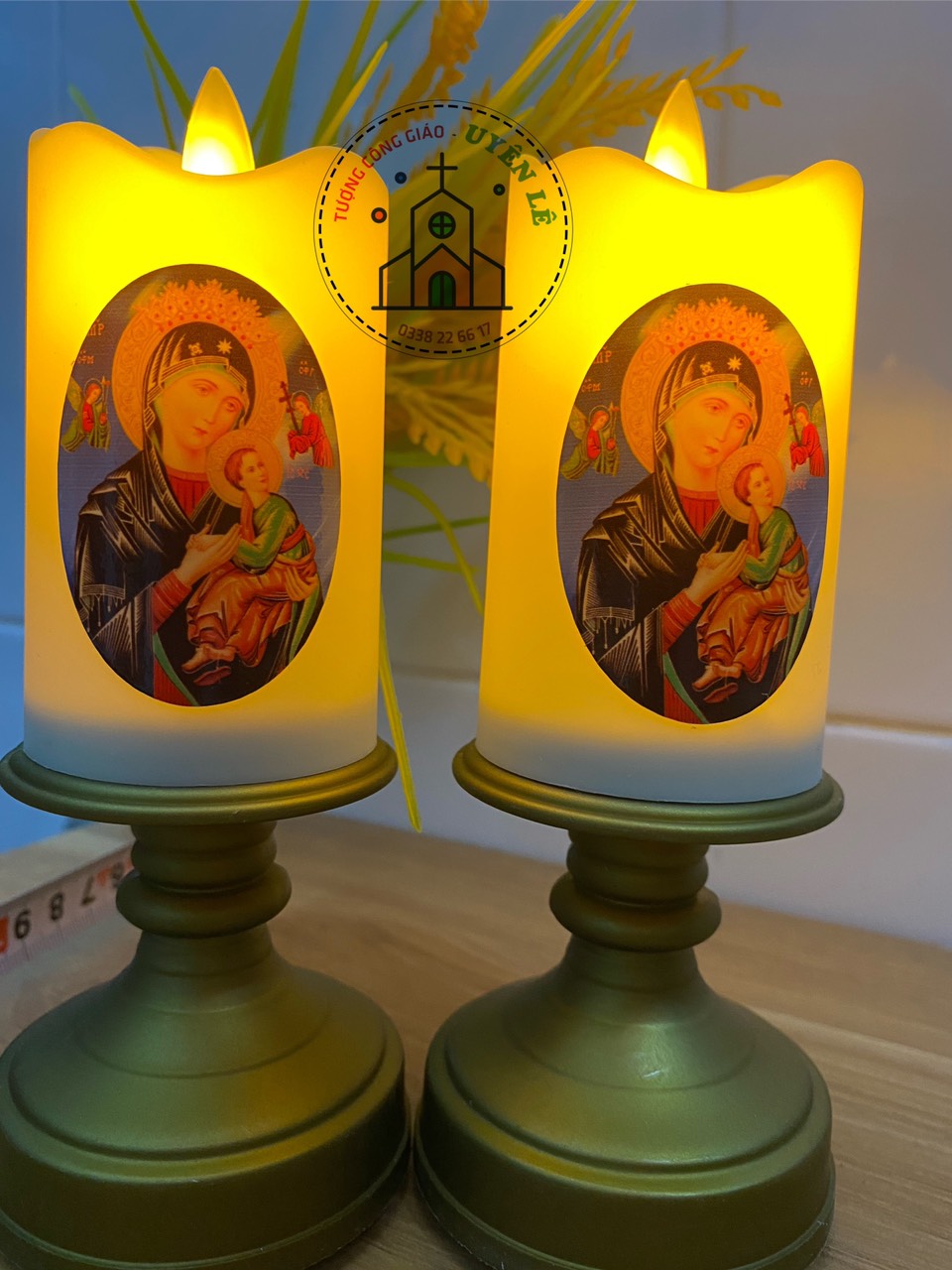 Cặp đèn Led công giáo dùng pin