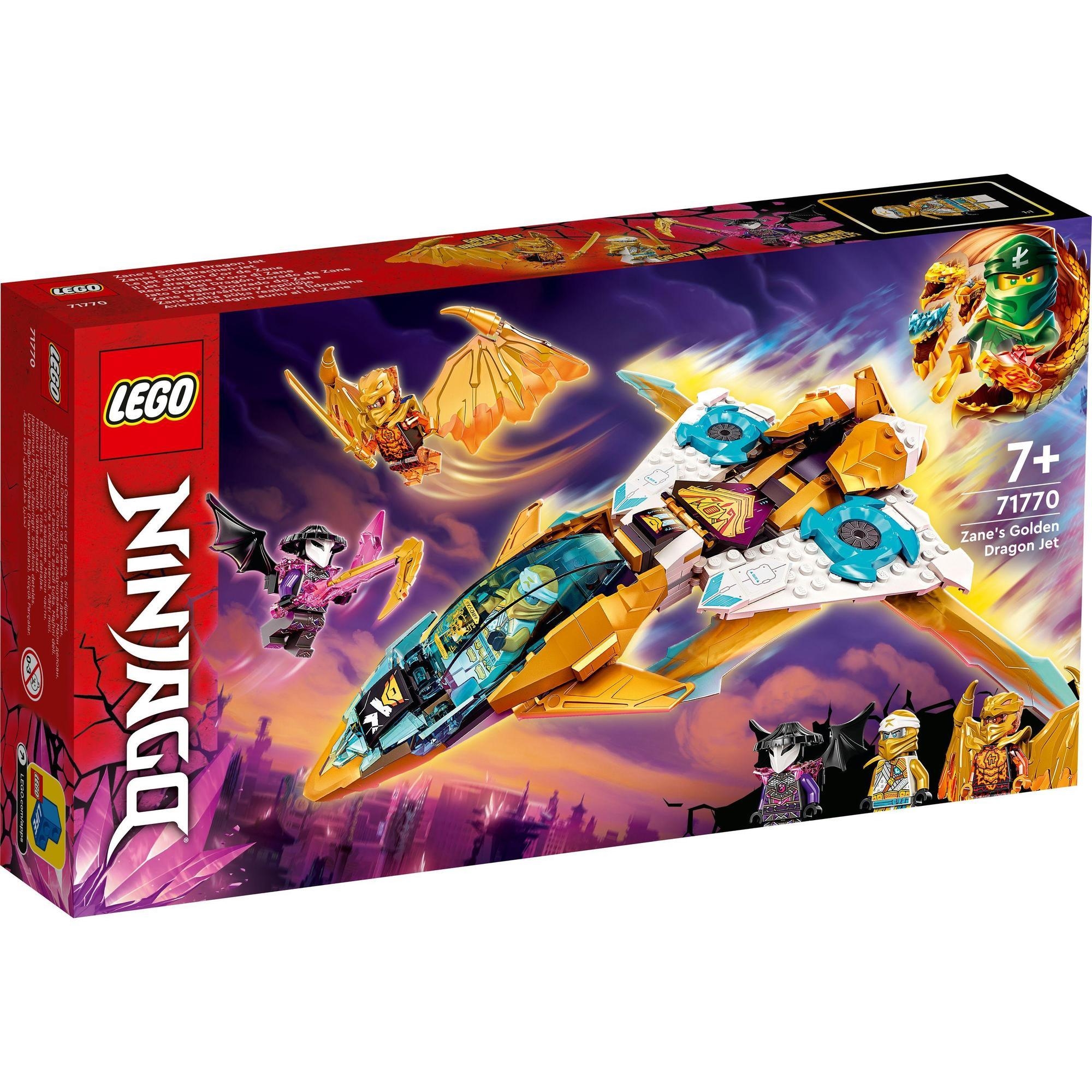 LEGO Ninjago 71770 Phi cơ rồng vàng của Zane (258 chi tiết)