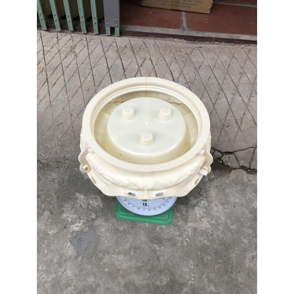 Khuôn chân đôn chậu tròn đường kính 50cm nhựa ABS đầy đủ lòng trong