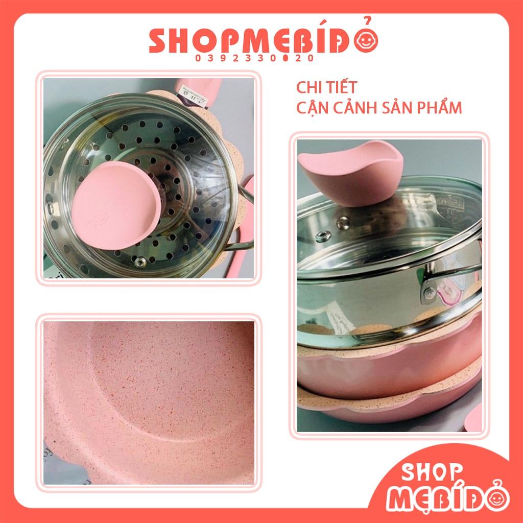 Bộ Nồi Chảo Kèm Hấp Chế Biến Ăn Dặm Cho Bé Cao Cấp