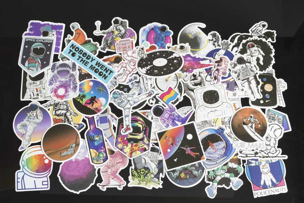 Bộ 50 Sticker Hình Dán chủ đề Nasa Phi hành gia 2020  Cute Chống Nước Decal Chất Lượng Cao Trang Trí Va Li Du Lịch Xe Đạp Xe Máy Guitar Ukulele Laptop Nón Bảo Hiểm