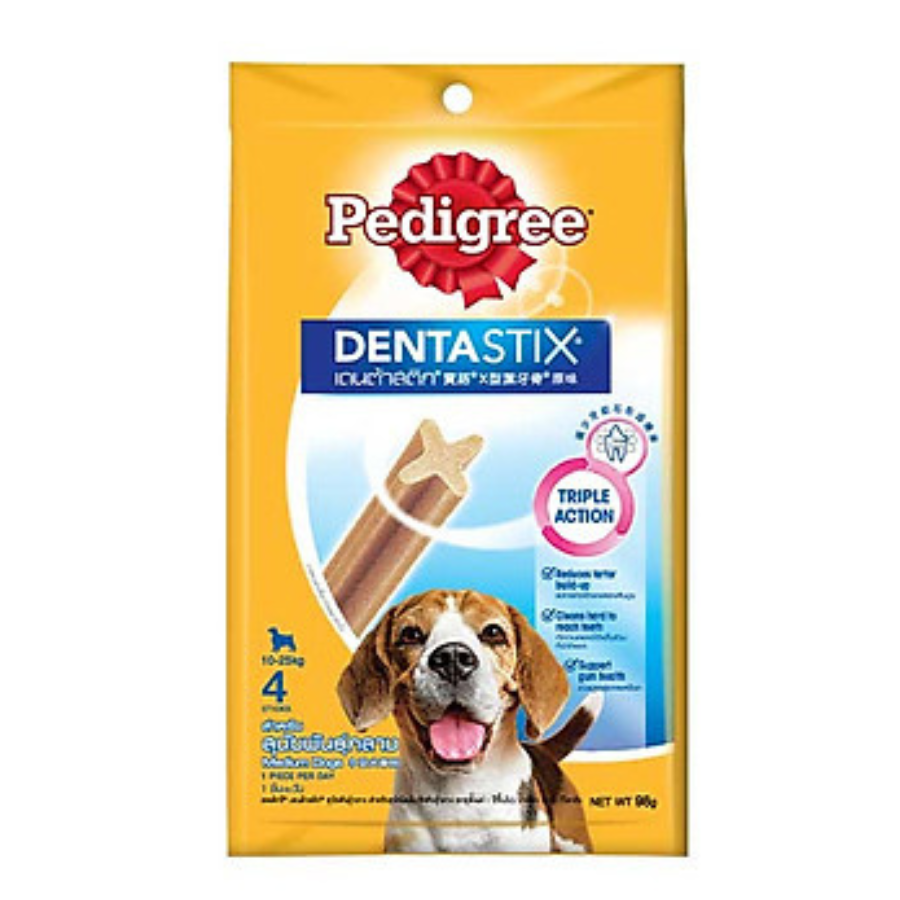 Hình ảnh Bánh Xương Chăm Sóc Răng Dành Cho Chó Trung Pedigree Dentastix Medium Dogs (98g)