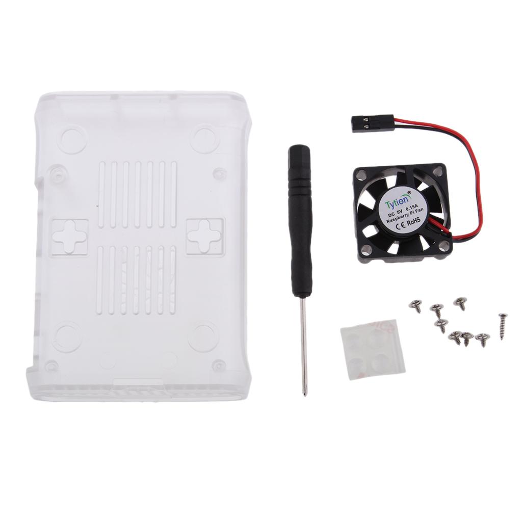 Robust ABS Housing Cover Housing with  Fan for Raspberry Pi 2/3 / B +
