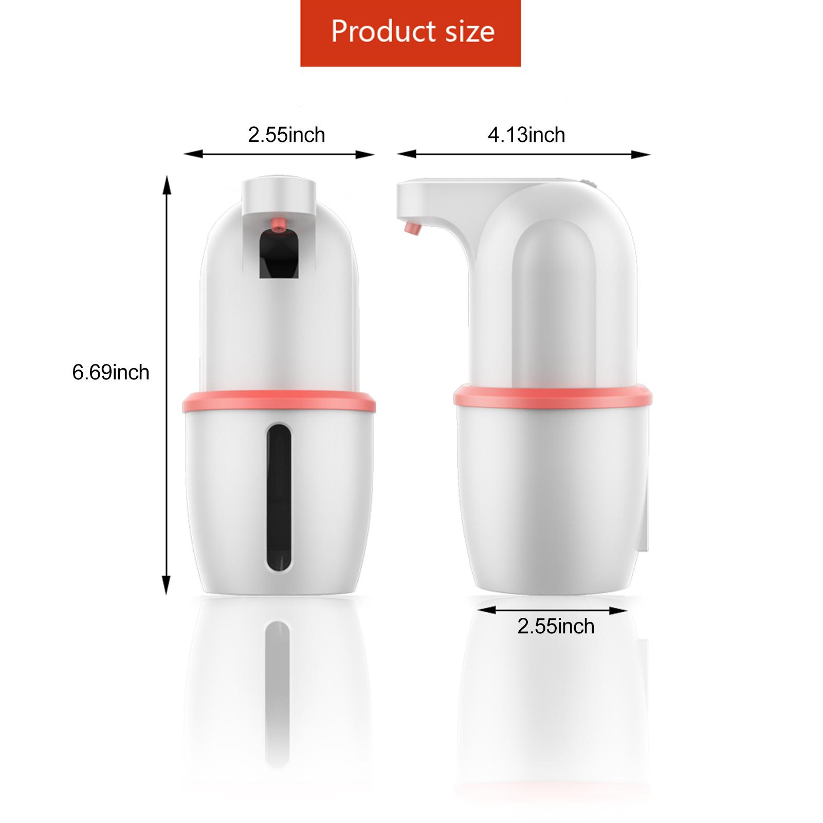 Máy phân phối xà phòng tạo bọt tự động 275mL cảm biến hồng ngoại gắn tường có thể sạc bằng USB