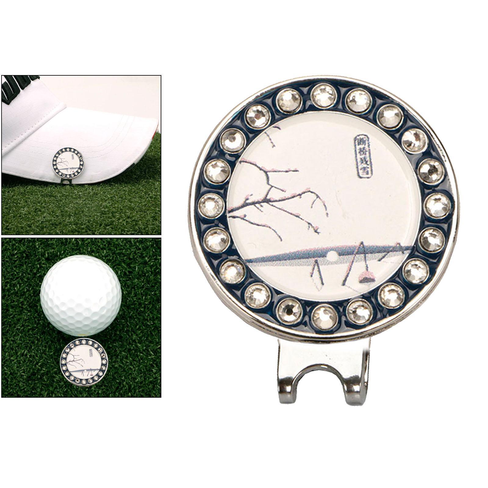 2x Golf Ball Marker Hat Clip Golf Putting ball of training Accessories Hat Clips Removable Golf
