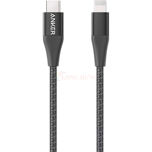 Hình ảnh Cáp USB Type-C to iP Anker MFI PowerLine+ II 0.9m A8652/1.8m A8653 - Hàng chính hãng