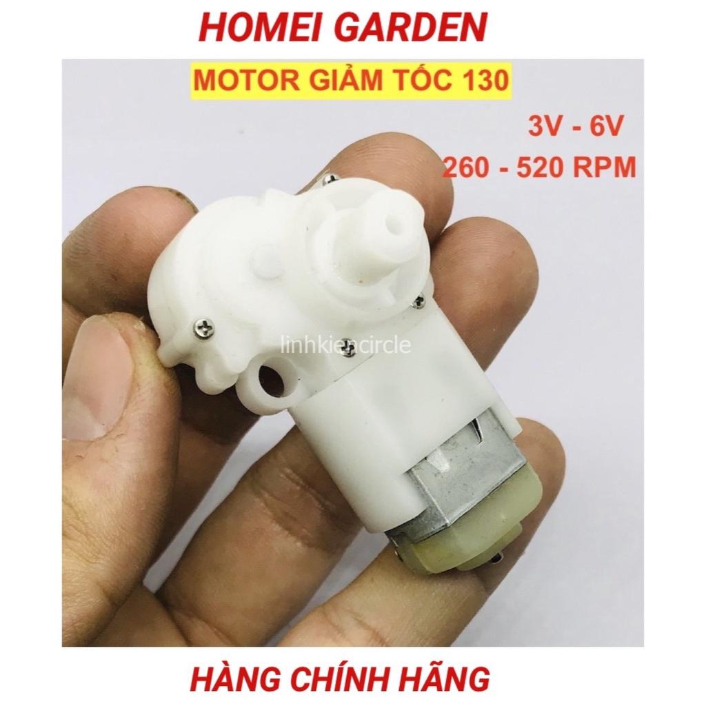 2 Motor giảm tốc mini 1 trái 1 phải 130 điện áp 3V - 6V tốc độ 260 - 520 vòng - mã KG0006