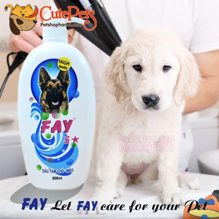 Sữa tắm Fay 5 Sao 800ml Dành cho chó mèo - Lida Pet Shop