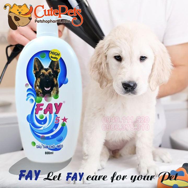 Sữa tắm Fay 5 Sao 800ml Dành cho chó mèo