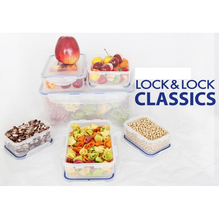 Bộ 6 hộp nhựa bảo quản thực phẩm Lock&Lock Classic kín hơi và an toàn thực phẩm