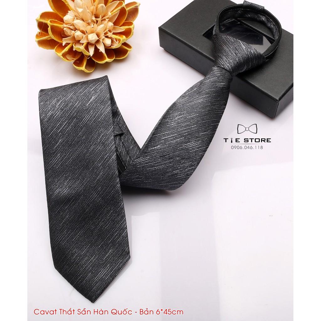 Cà Vạt Thắt Sẵn Bản Nhỏ 5*45Cm - Cavat Vạt Thắt Sẵn