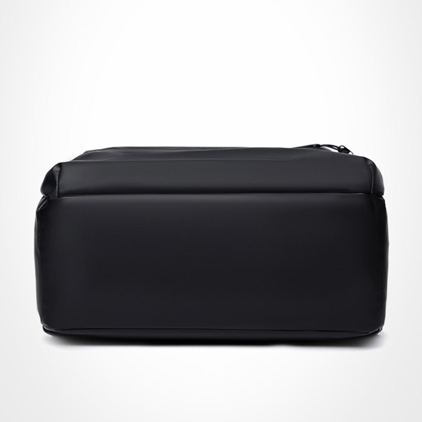 Rucksack Male Portable Large Waterproof Laptop Backpack for Hiking Office Black