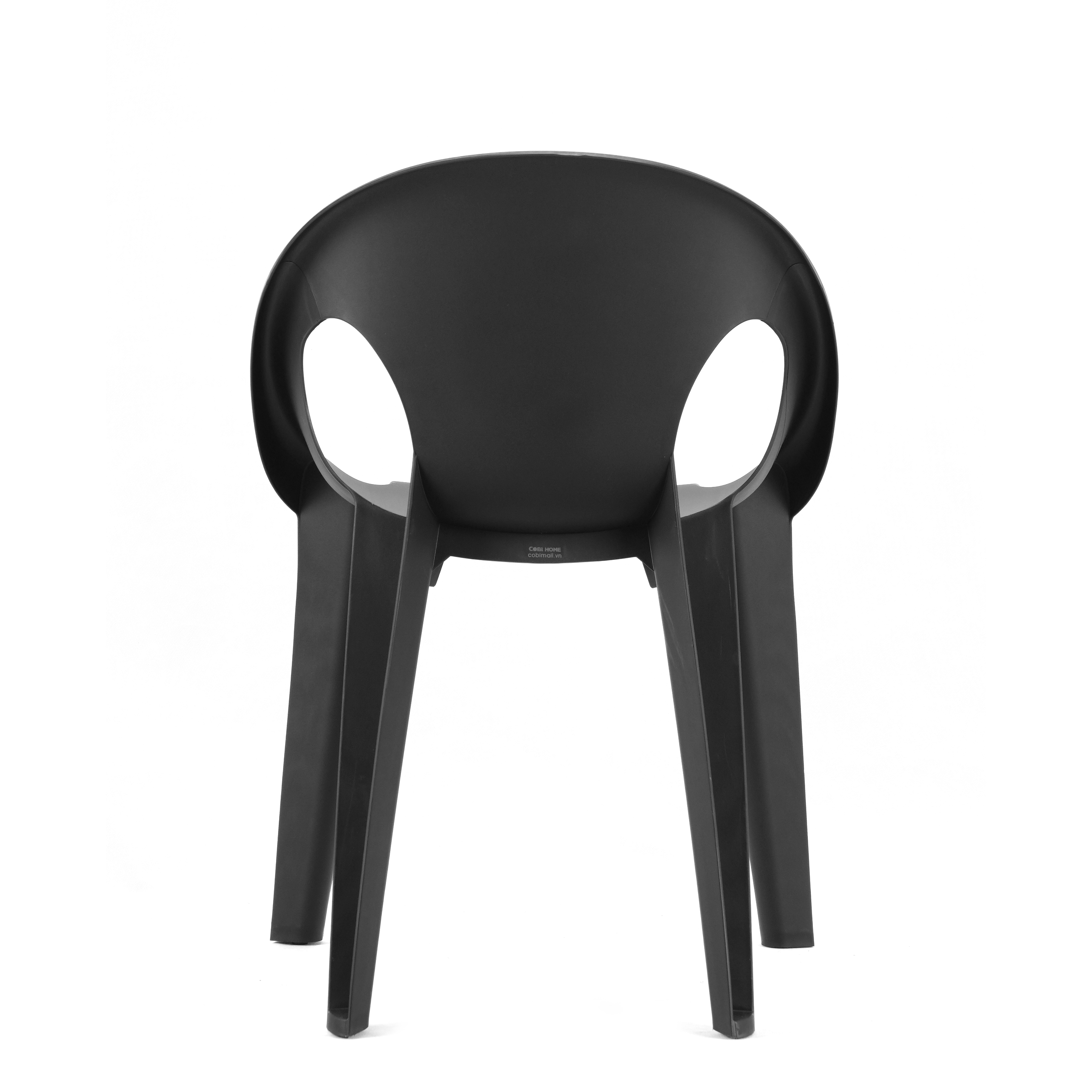 Ghế nhựa đúc liền khối, dạng ghế bành, kiểu châu âu, 3 màu . Nhập Khẩu Chính hãng cobi home