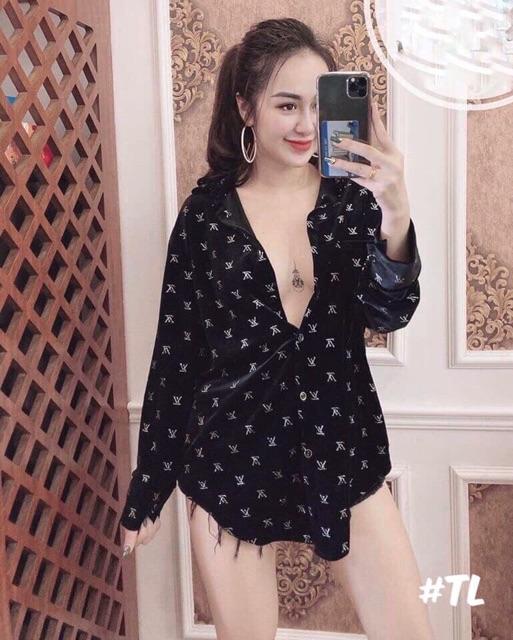 ÁO SƠ MI HOẠ TIẾT NHUNG NHŨ