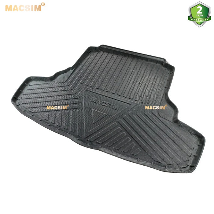 Thảm lót cốp xe ô tô (qd) Lexus IS 2013-2021 chất liệu TPV thương hiệu Macsim màu đen