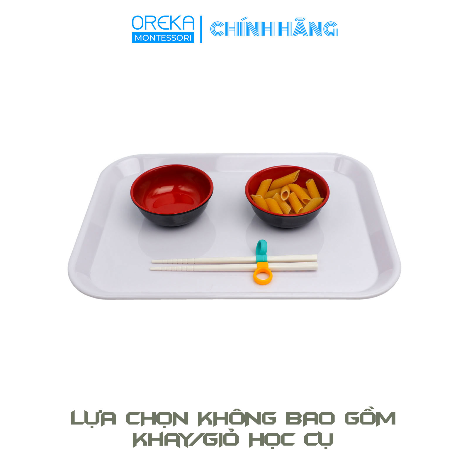 Bộ giáo cụ Oreka Montessori Chuyển hạt dùng Đũa tập gắp