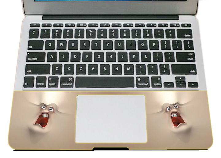 Miếng Dán Trang Trí Mặt Ngoài + Lót Tay Laptop  Hoạt Hình LTHH - 618