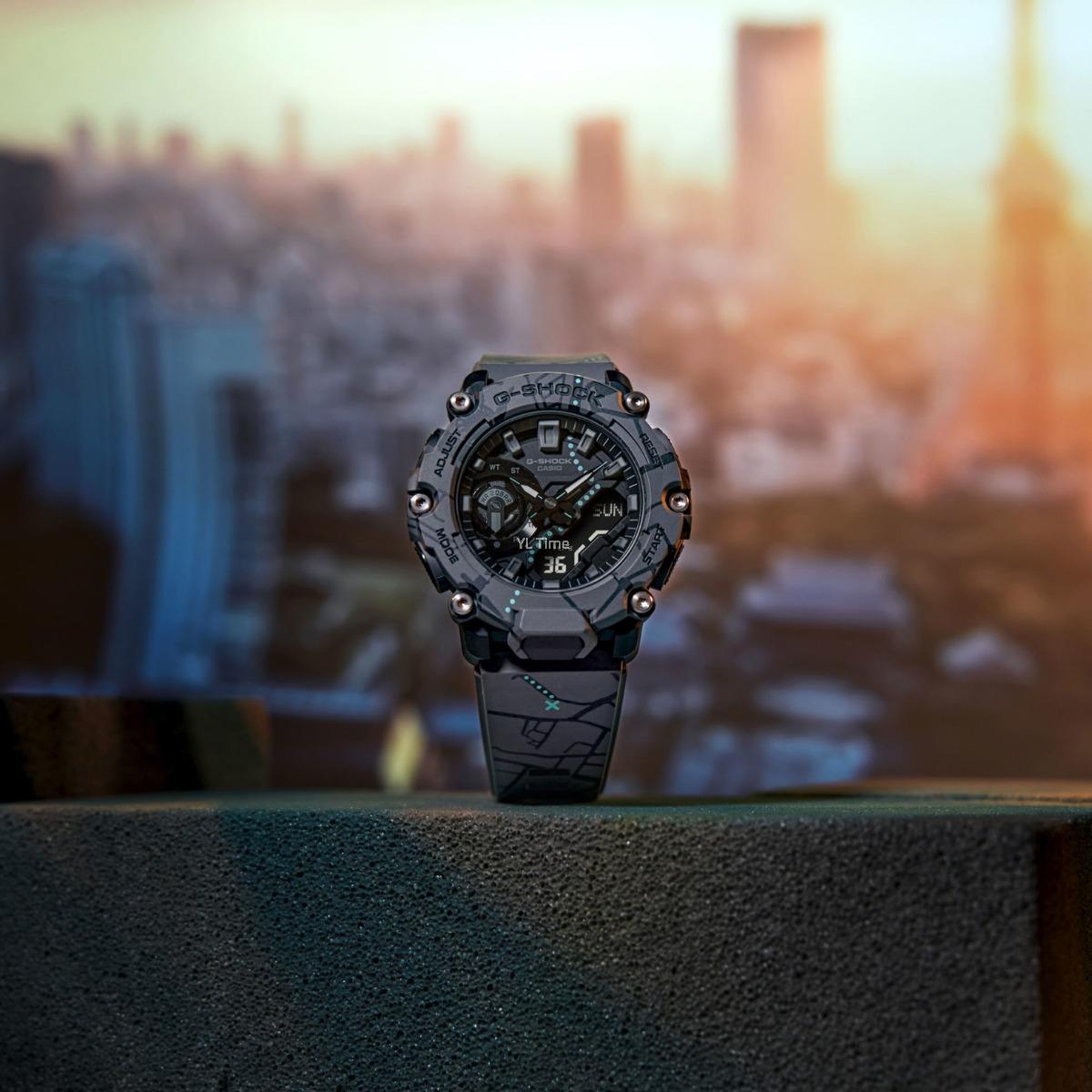 Đồng Hồ Nam Dây Nhựa Casio G-Shock GA-2200SBY-8A Carbon Core
