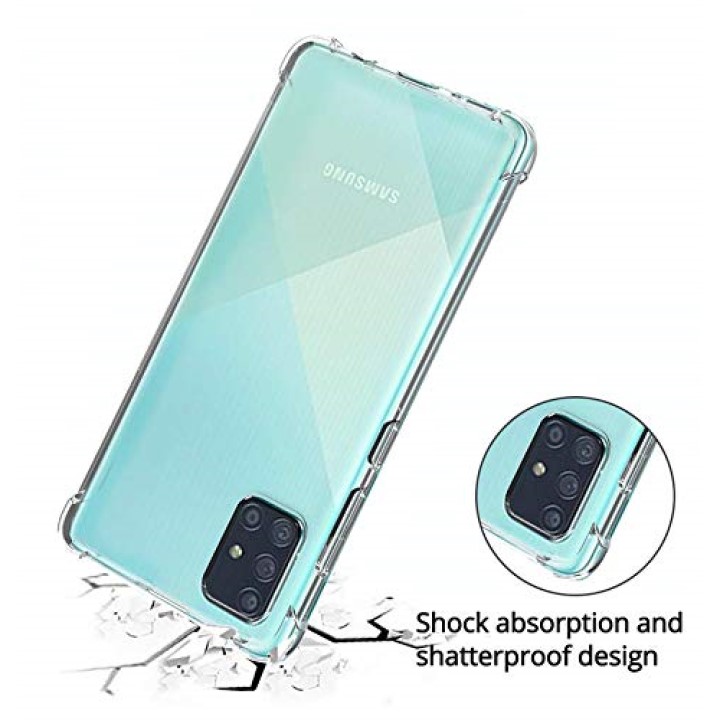 Ốp lưng cho Samsung A10 A11 A12 A13 A14 A22 A31 A32 A50 A51 A52 A53 A70 A71 A72 A73 5G 4G trong suốt chống sốc phát sáng khi bật led